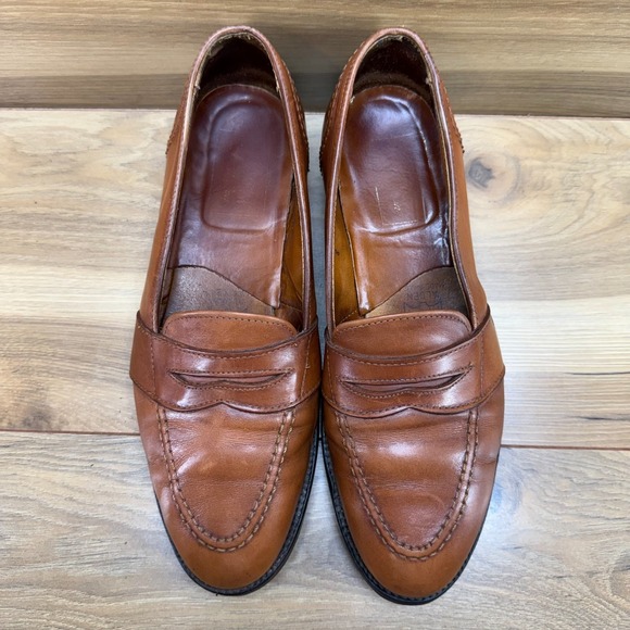 Alden Full Strap Penny Loafers Burnished Tan 8 B/D Leather Dress Business 685 main image 11